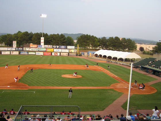 Game action at the Joe - Huntsville Al