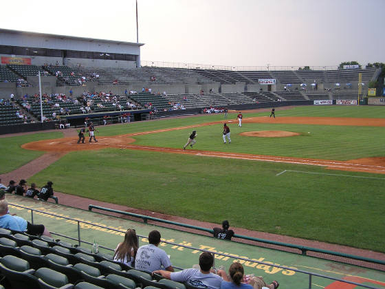 A view of The Joe from the 1st base side